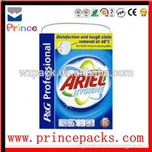 China supplier custom recycle PET/ PE detergent powder plastic bags with heat seal